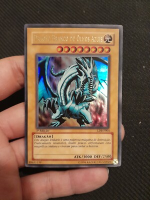 Blue Eyes White Dragon 1st Edition Portuguese LOB LDD LDB (Mint PSA 9)-image
