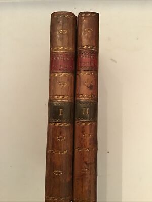 1798 Poems By William Cowper, of the Inner Temple A New Edition 2 Volume Set-image