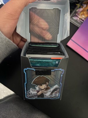 Yugi Oh Collection Including 3 Blue Eyes White Dragon All 3 Egyptian God Cards-image