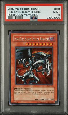 PSA 9 - Yu-Gi-Oh Card - FMR-001 - RED-EYES BLACK METAL DRAGON (secret rare) MINT-image