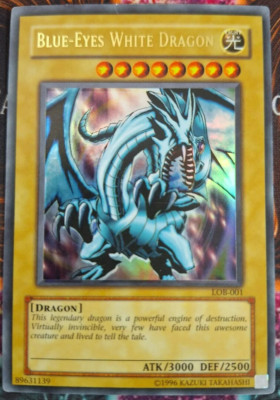 Blue-Eyes White Dragon (LOB-001) - Ultra Rare - Yugioh *FREE SHIPPING-image