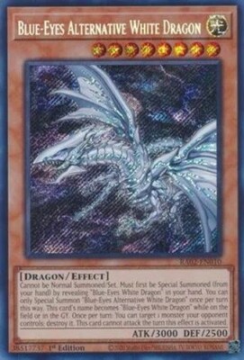 BLUE-EYES ALTERNATIVE WHITE DRAGON * 1ST EDITION SECRET RARE RA02-EN010 YUGIOH!-image