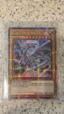 Blue-Eyes White Dragon Quarter Century Secret Rare RA04-EN108 Yugioh 8th Art-image