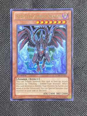 YuGiOh! - Red-Eyes Zombie Dragon LCJW-EN206 Rare 1st Edition Near Mint-image