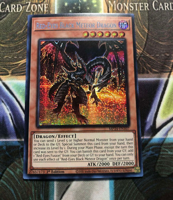 *** RED-EYES BLACK METEOR DRAGON *** 1ST EDITION SECRET RARE MP24-EN107 YUGIOH-image