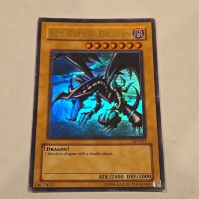 YUGIOH HP Red-Eyes B. Dragon Ultra Rare SDJ-001 Unlimited-image