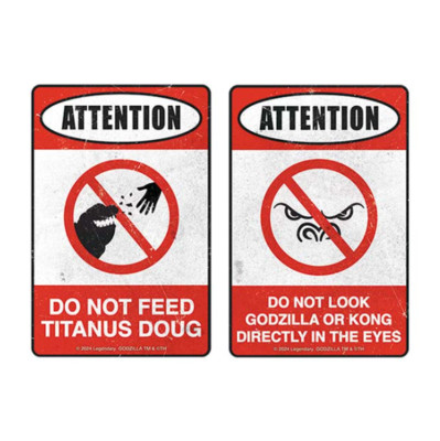 Godzilla x Kong The New Empire Car Sticker Set Stationery TOHO Godzilla Store JP-image