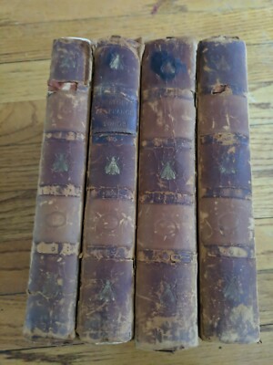 1866 The History Of France by Yonge - 4 Volume Set - Leather RARE-image