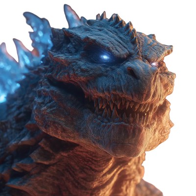 Godzilla Roaring Vinyl Car Decal Sticker – Waterproof & UV-Resistant-image