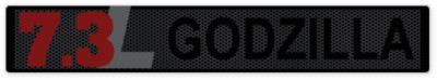 Godzilla 7.3 L ....Truck Decal Sticker.....fits Ford  F250 & F350 Trucks..#TR01-image