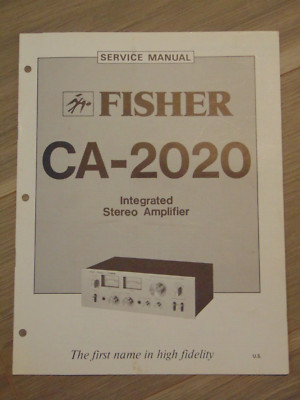Fisher CA-2020 Service Manual Integrated Stereo Amplifier-image