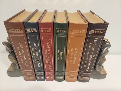 Easton Press GREAT BATTLES OF THE CIVIL WAR SET of 6 Volumes Gettysburg Shiloh-image