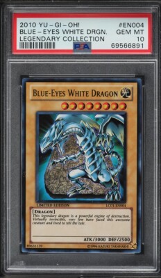 2010 Yu-Gi-Oh! Legendary Collection Blue-Eyes White Dragon #LC01-EN004 PSA 10 💎-image
