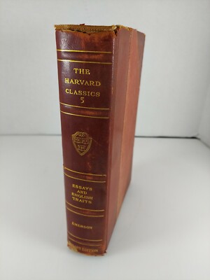 Harvard Classics 5 Essays and English Traits Library Ed 1909 PF Collier Set #363-image