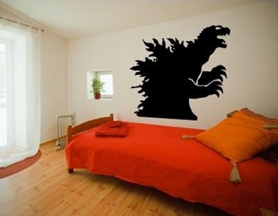GODZILLA SHADOW GOJIRA KAIJU JAPAN WALL ART DECOR DECAL-image