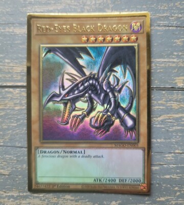 Red-Eyes Black Dragon MAGO-EN003 Maximum Gold 1st Edition Yugioh! Yu-Gi-Oh! 2020-image