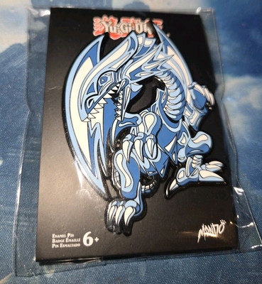 Mondo Yu-Gi-Oh! Los Angeles Event Exclusive Pin Blue Eyes White Dragon Enamel-image
