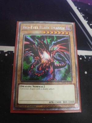Red-Eyes Black Dragon 4th Art 1st Ed Platinum Secret Rare RA04-EN109-image