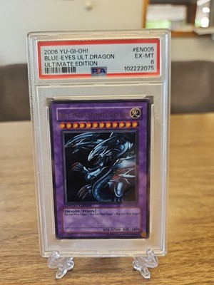 Yu-Gi-Oh 2006 Blue Eyes Ultimate Dragon Ultimate/Limited Edition JMP-EN005 PSA 6-image