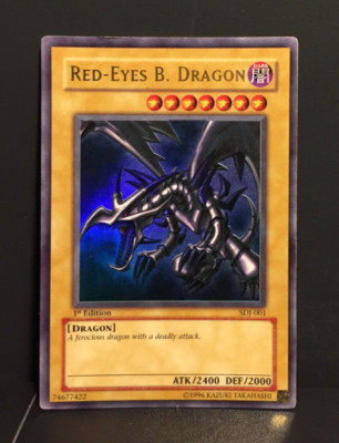 Red-Eyes Black Dragon 1st Edition | Ultra Rare | SDJ | Moderately Played | #1-image