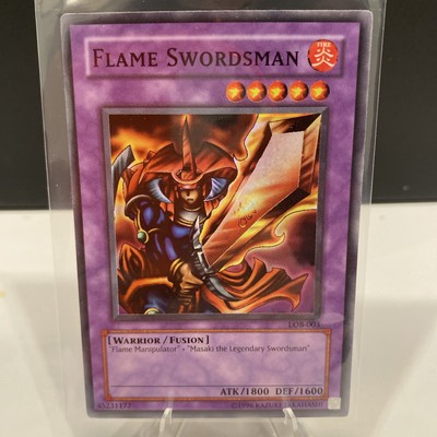 Yu-Gi-Oh! Flame Swordsman Legend of Blue Eyes White Dragon LOB-003 Unlimited NM-image