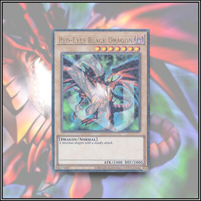 YuGiOh RED-EYES BLACK DRAGON | ULTRA PARALLEL RARE ▪️ 1ST EDITION 💎-image