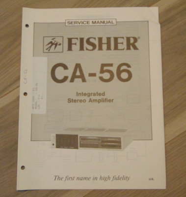 Fisher CA-56  Service Manual Integrated Stereo Amplifier-image