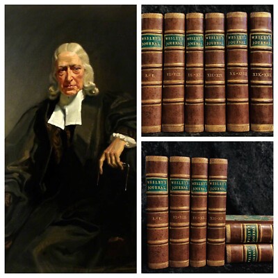 1769 John Wesley JOURNALS Complete RARE Methodist FIRST ED Early Set 1791-image