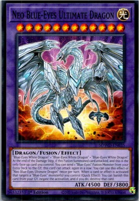 Neo Blue-Eyes Ultimate Dragon #SDWD-EN035 Yugioh Near Mint or Better-image