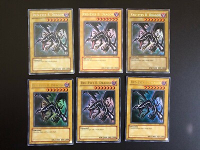 YuGiOh! 6x Red-Eyes B. Dragon Collection BPT-005 + SDJ-001-image