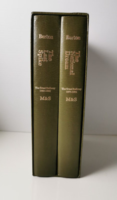 Pierre Berton The Great Railway Box Book Set National Dream and Last Spike 1975-image