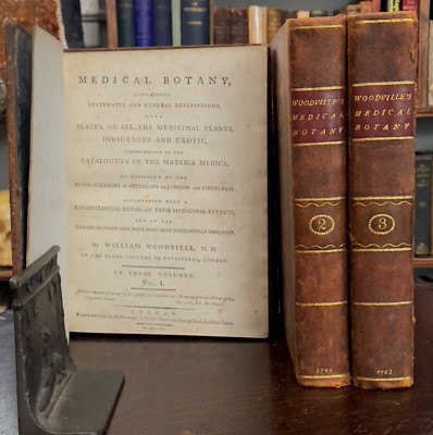 MEDICAL BOTANY - Woodville, 1st 1790 - HERBAL, MATERIA MEDICA, MEDICINAL PLANTS-image