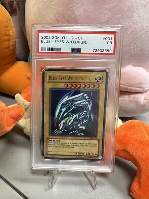 Yu-Gi-Oh!! Blue Eyes White Dragon SDK-001 -  PSA 1-image
