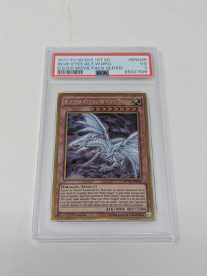 YuGiOh Blue Eyes Alternative White Dragon PSA 3 1st Edition MVP1-ENG46-image