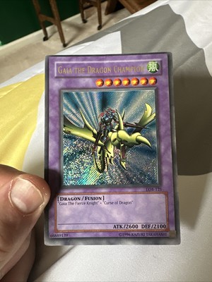 Yu-Gi-Oh! TCG Gaia the Dragon Champion Legend of Blue Eyes White Dragon LOB-125 -image