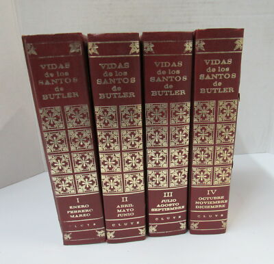 Vidas De Los Santos De Butler By Butler Alban 1969 Hardcover Vol. 1,2,3,4 Set-image