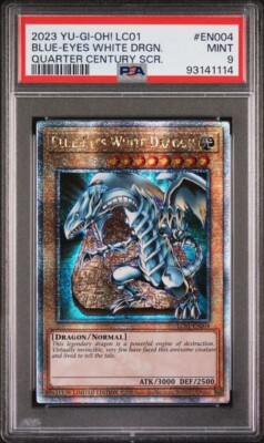 PSA 9 2023 YU-GI-Oh 25th Anniversary Blue-Eyes White Dragon Quarter Century Rare-image