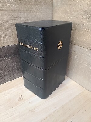 The Hoosier Set of 12 Leather Bound Box Slip Case Signed And Numbered Limited Ed-image