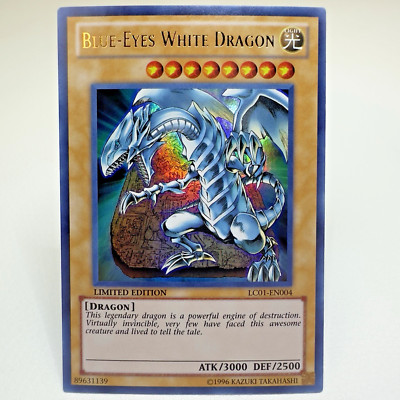 Yugioh Blue-Eyes White Dragon LC01-EN004 Limited Edition Ultra Rare Holo - NM-image