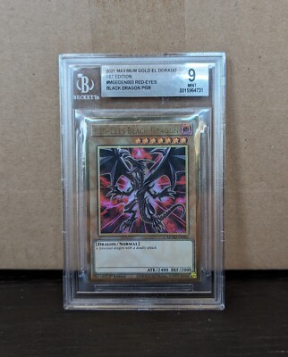 Red-Eyes Black Dragon MGED-EN003 - Yu-Gi-Oh! Maximum Gold: El Dorado - Mint 9-image