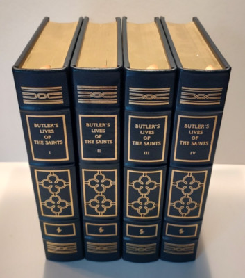 Easton Press Butler's Lives Of The Saints 4 VOL SET COLLECTOR’S EDITION Complete-image