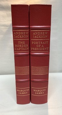 Easton Press ANDREW JACKSON Marquis James 2 volume set 1960 LEATHER-image