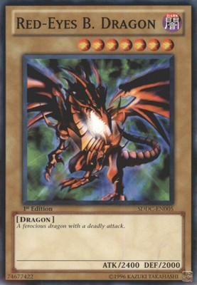 Red-Eyes B. Dragon - SDDC-EN005 - Common - 1st Edition - Heavily Played-image