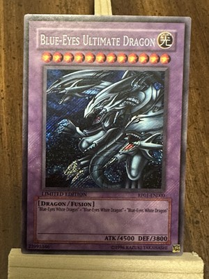 Blue-Eyes Ultimate Dragon, RP01-EN000, Secret Rare Limited, MP, 2008 First Print-image
