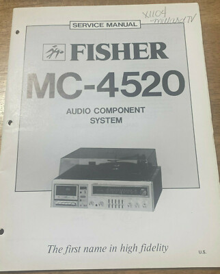 FISHER MC-4520 AUDIO COMPACT SYSTEM PLAYER ORIGINAL SERVICE REPAIR MANUAL -image