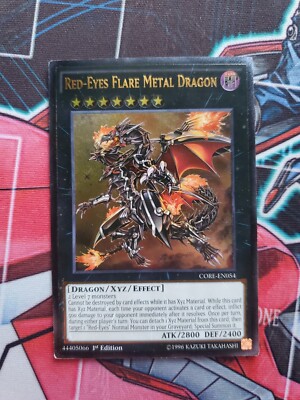 Yugioh Red-Eyes Flare Metal Dragon CORE-EN054 Ultimate Rare 1st Ed LP-image