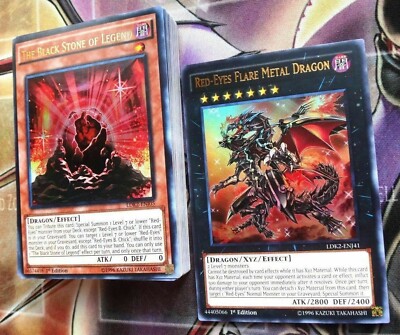Yu-Gi-Oh! Complete Red-Eyes Black Dragon Deck! Dark Dr *Tournament Rdy* + Bonus!-image