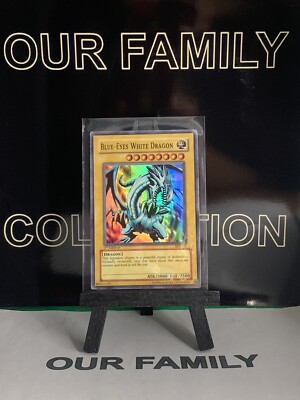 Yugioh Card - Blue-Eyes White Dragon - SKE-001 - 1st Edition - Super Rare-image