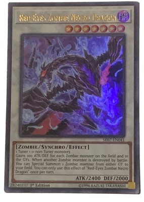 Red Eyes Zombie Necro Dragon SR07 1st edition-image