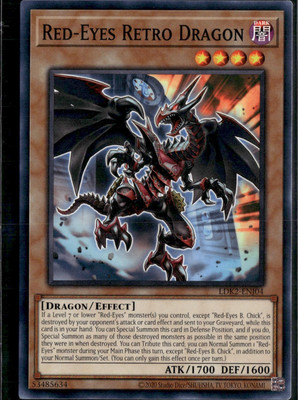 Yu-Gi-Oh! Red-Eyes Retro Dragon LDK2-ENJ04 Common Unlimited NM-image